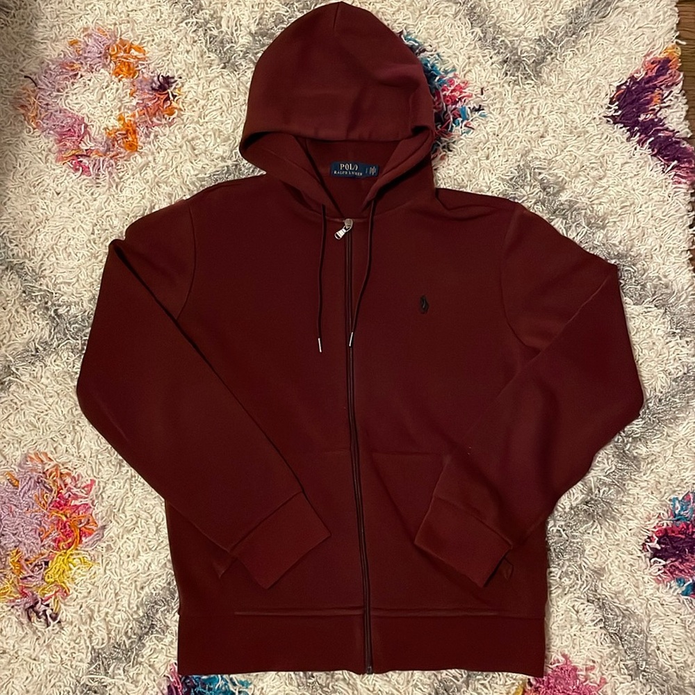 Maroon Polo Ralph Lauren Zip-up hoodie